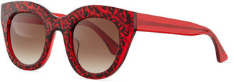 Thierry Lasry Deeply Sunglasses, Red/Black