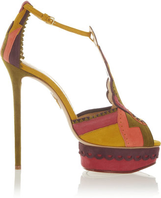 Charlotte Olympia Sunset suede sandals