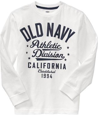 Old Navy Boys Team-Style Logo Tees