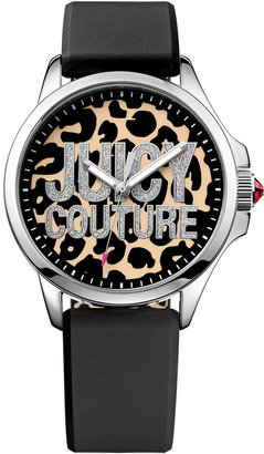 Juicy Couture Women's Jetsetter Black Silicone Strap Watch 38mm 1901143