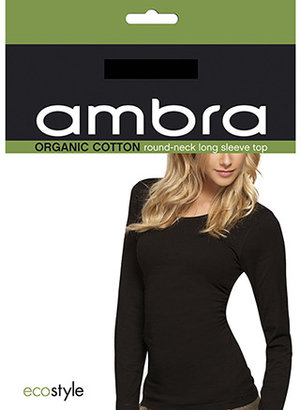 Ambra Organic Long Sleeve Round Neck Top AMORGLSR