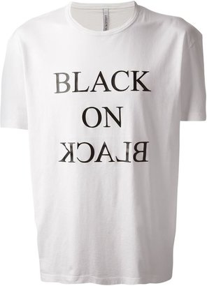 Neil Barrett slogan print t-shirt