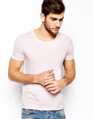 ASOS T-Shirt With Scoop Neck - Pink
