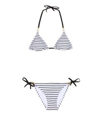 Heidi Klein Cap D'ail Striped Triangle Bikini