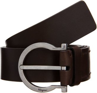 Ferragamo Men's Leather Belt-Brown