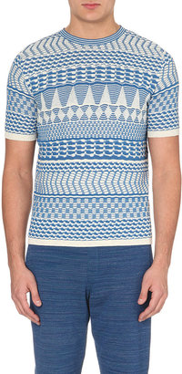 Missoni Knitted Cotton Geometric T-Shirt - for Men