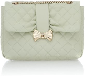 RED Valentino Small shoulder green quilt cross body bag