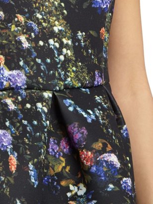 Glamorous Sleeveless floral print scuba fit and flare dress