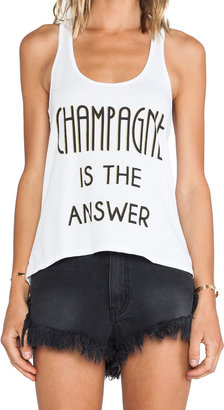 Junk Food 1415 Junk Food Champagne Is The Answer Tank