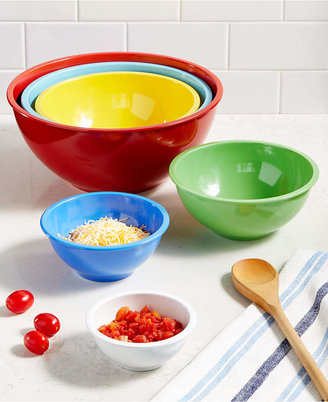Martha Stewart Collection Set of 6 Melamine Mixing Bowls, Created for Macy's