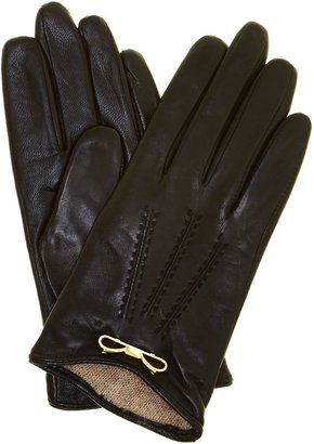 Ted Baker Metal bow leather touch screen gloves