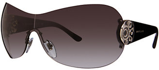 Bulgari Bvlgari BV6074B Diamanté Sunglasses, Silver