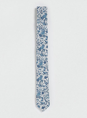 Topman Blue Floral Tie made from Liberty Art Fabric