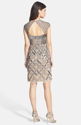 Adrianna Papell Bead Embellished Cocktail Dress