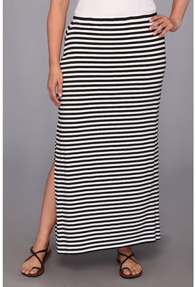 MICHAEL Michael Kors Size Stripe Side Slit Skirt