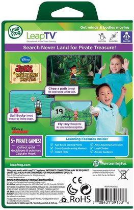 Leapfrog LeapTV Disney Jake and the Never Land Pirates Active Video Game