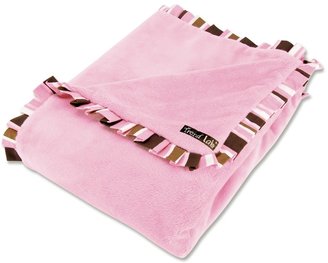 Trend Lab Ruffled Velour Receiving Blanket - Pink