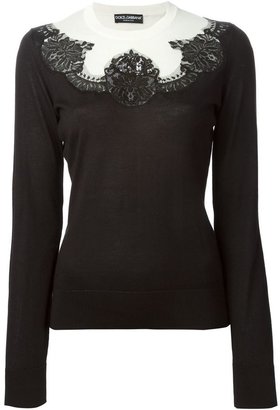 Dolce & Gabbana lace detail top