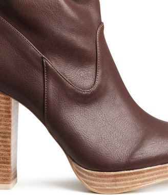 H&M Knee-high Boots - Brown - Ladies