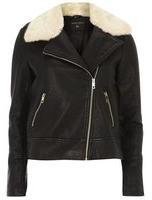 Dorothy Perkins Womens Ultimate faux leather biker jacket- Black