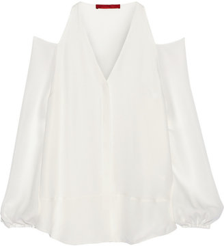 Tamara Mellon Cutout silk blouse