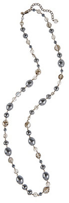 Marks and Spencer M&s Collection Pearl Effect Sparkle Bead Rope Necklace