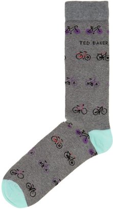 Ted Baker Men's Bike print all over print socks