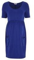 Dorothy Perkins Womens Maternity Royal pocket dress- Blue