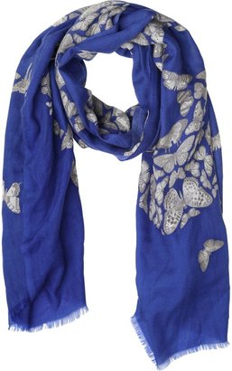 Elsa Marotta Butterfly Printed Cashmere Scarf