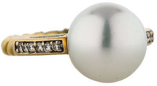 David Yurman Pearl and Diamond Ring