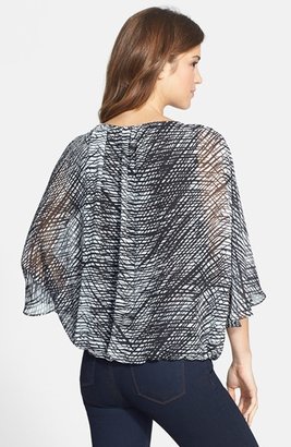 Vince Camuto 'Twilight Thatches' Print Batwing Blouse