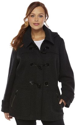 Apt. 9 hooded wool-blend coat - women's plus size
