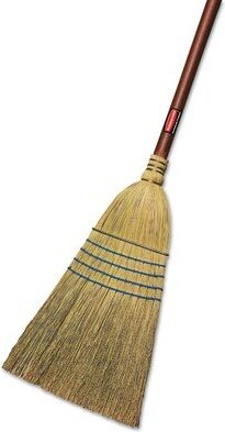 Rubbermaid Commercial Products Warehouse Corn-Fill Broom in Blue