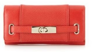 J by Jasper Conran Designer red leather strap purse