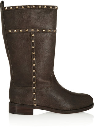 Tory Burch Shauna studded distressed leather boots