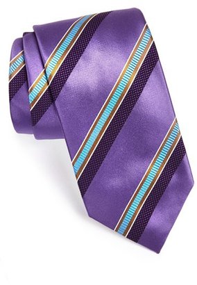 David Donahue Woven Silk & Cotton Tie