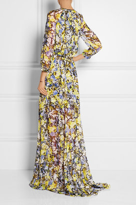Erdem Lamara floral-print silk-chiffon gown