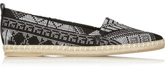 Nicholas Kirkwood Mexican embroidered twill espadrilles