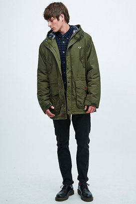 Fred Perry Wadded Mountain Parka in Green