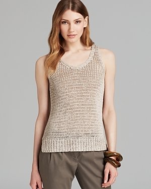 Eileen Fisher Sleeveless V Neck Sweater - The Fisher Project
