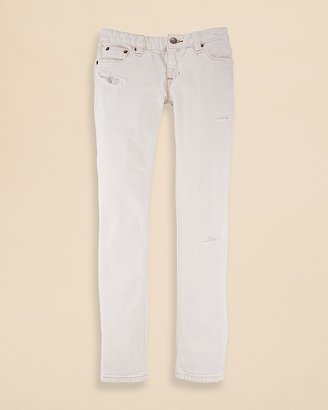 Ralph Lauren Childrenswear Girls' Destructed Denim Pants - Sizes 7-16