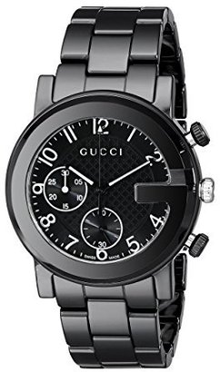 Gucci Men's YA101352 G - Chrono Collection Analog Display Swiss Quartz Black Watch