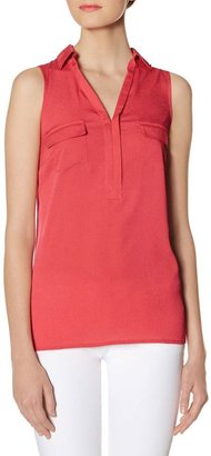 The Limited Outback Red® Woven Front Sleeveless Blouse