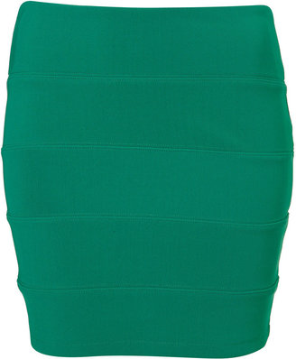Topshop Panel Bodycon Mini Skirt