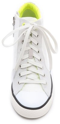 DKNY Cindy Canvas Wedge Sneakers