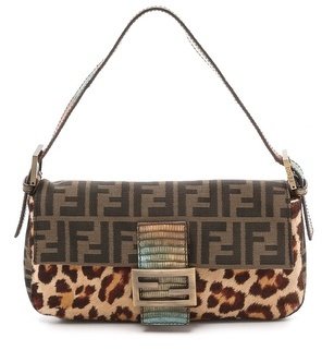 Zucca What Goes Around Comes Around Fendi Haircalf Baguette Bag