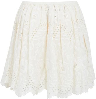Ralph Lauren Cream Eyelet Skirt