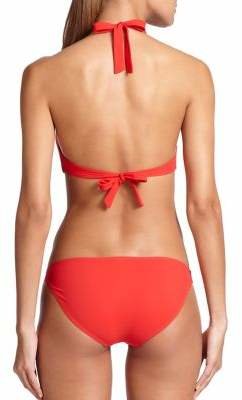 Tory Burch Logo Halter Bikini Top