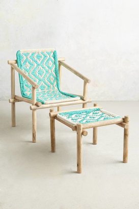 Anthropologie Diamond-Weave Chair