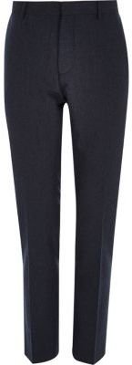River Island Blue skinny fit suit trousers
